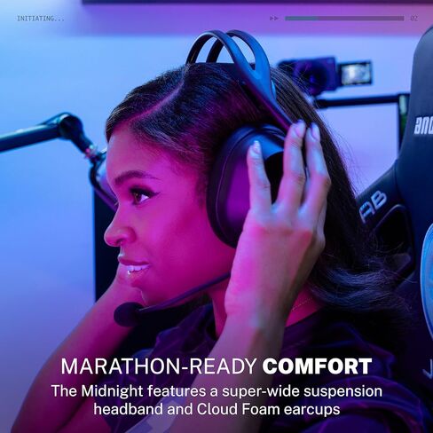 JLab Midnight Wireless Gaming Headset, Black in Saudi Arabia