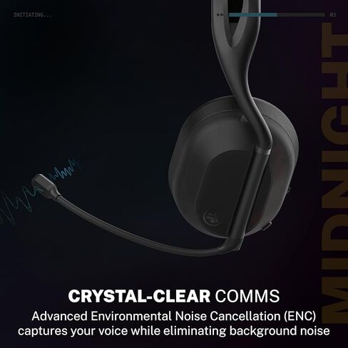 JLab Midnight Wireless Gaming Headset, Black in Saudi Arabia