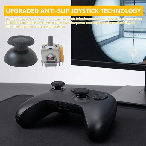 Misimain Upgraded TMR Magnetic Sensor Joystick Replacement Module Kit with Thumbstick Caps - Compatible with PS5 DualSense and for DualSense Edge Controllers (Soldering Required) in Saudi Arabia