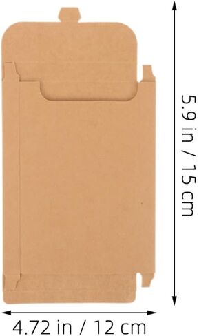 Operitacx 100pcs Brown Kraft Paper CD DVD Sleeves Envelopes Portable CD Storage Bags for Media Protection and Organization Sturdy Paper Packaging for Home and Travel Use in Saudi Arabia