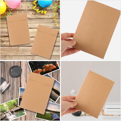 Operitacx 100pcs Brown Kraft Paper CD DVD Sleeves Envelopes Portable CD Storage Bags for Media Protection and Organization Sturdy Paper Packaging for Home and Travel Use in Saudi Arabia