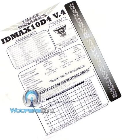 Image Dynamics IDMAX12 V.4 D4 12 "1800W Peak Dual 4-Ohm IDMAX V.4 Series Subwoofer in Kuwait