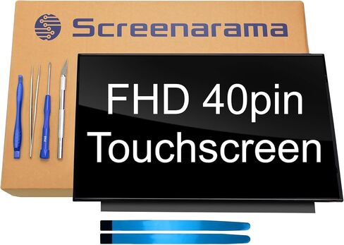 استبدال شاشة SCREENARAMA الجديدة لجهاز HP P/N L25333-001، OnCell Touch، FHD 1920x1080، IPS، غير لامع، شاشة LCD LED مع أدوات in Saudi Arabia