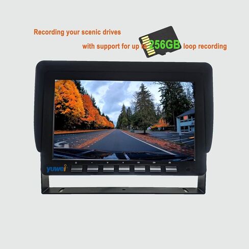 نظام كاميرا شاحنة 10.1 بوصة IPS تعمل باللمس AHD 1080P مع BSD، شاشة عرض رباعية، رؤية ليلية، كاميرات مقاومة للماء IP69K، تسجيل DVR، كاميرات جانبية واسعة الزاوية للمركبات الترفيهية والحافلات وشبه الشاحنات in Kuwait