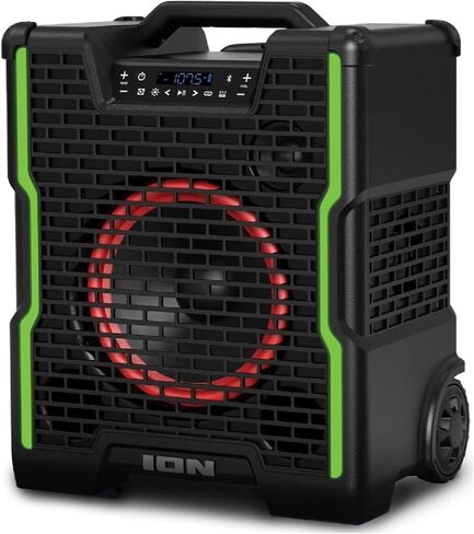 مكبر صوت بلوتوث محمول من Ion Blockrocker Icon مناسب لجميع التضاريس مزود بأضواء وراديو FM (متجدد) in Saudi Arabia
