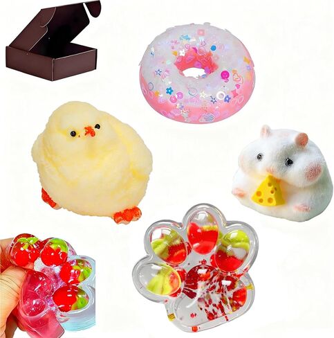 3pcs taba squishy لعبة ، ضغط ألعاب تململ ناعمة ، حداثة يدويًا لتخفيف الإجهاد للقلق ، مثالية للإجهاد والقلق لعبة الاسترخاء in Saudi Arabia