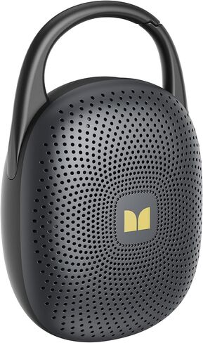 مكبر صوت مونستر بمشبك مع حلقة تسلق، مكبر صوت بلوتوث 6.0 محمول للغاية IPX7 مقاوم للماء، مكبر صوت لاسلكي صغير وقت اللعب 29 ساعة للمشي لمسافات طويلة والتخييم والشاطئ والسفر في الهواء الطلق - أسود in Saudi Arabia