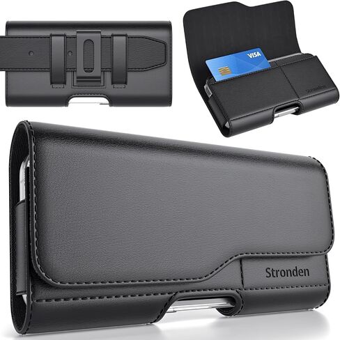 Stronden Magnetic Closure Holster for Samsung Galaxy S26 Plus, S25 Edge, S25 Plus, S24 Plus, S23 Plus, S23 FE, S22 Plus, S22 FE, S21 Plus - Leather Belt Case Pouch (Fits Slim/Regular Case on) in Saudi Arabia