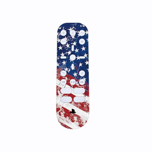 PlayVital Full Set Skin Decal for ps5 Console Disc Edition, Vinyl Sticker Decal Cover for ps5 Controller & Charging Station & Headset & Media Remote - Impression US Flag in Saudi Arabia
