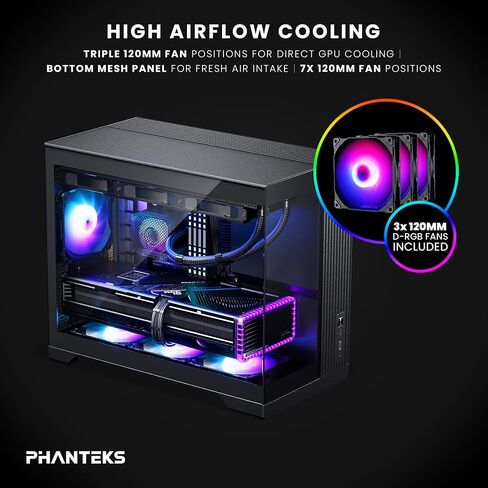PHANTEKS XT V3 Micro-ATX Case - Black in Saudi Arabia
