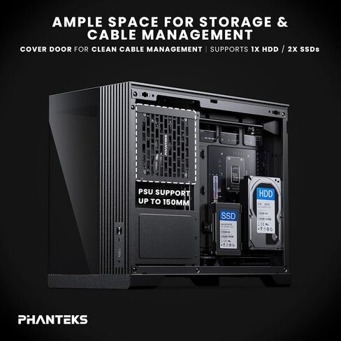 PHANTEKS XT V3 Micro-ATX Case - Black in Saudi Arabia