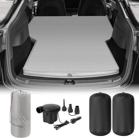 مرتبة سرير من Uireefly Tesla Model Y لطراز Tesla Y 2020-2026 مرتبة تخييم قابلة للنفخ مع مضخة هواء رمادية in Saudi Arabia