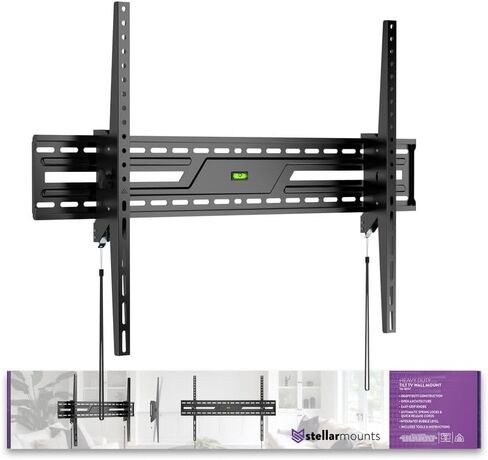 Ultra Slim Tilt TV Wall Mount Bracket for C5 Series OLED evo AI 4K UHD (2025) OLED65C5PUA 65Inch - Low Profile, 10° Tilt Angle, Industrial Grade 165lbs, Easy Install in Saudi Arabia