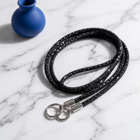 Phone Strap – Rhinestone Lanyard with Bling Crystal Metal Purse Strap, Phone Lanyard Crossbody Bling with Tether Patch, Chain for Phone Case, Crossbody Chain for Phones Handbags Wallets in Saudi Arabia