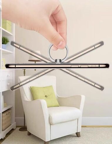 Cell Phone Finger Ring Holder,2pcs Transparent Heart Shape Ring Grip Stand with Diamond，Universal 360 Degree Rotation Finger Kickstand Compatible with Most Phone and Tablet in Saudi Arabia