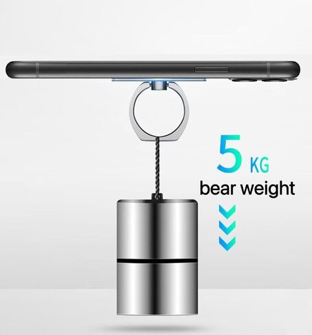 Cell Phone Finger Ring Holder,2pcs Transparent Heart Shape Ring Grip Stand with Diamond，Universal 360 Degree Rotation Finger Kickstand Compatible with Most Phone and Tablet in Saudi Arabia