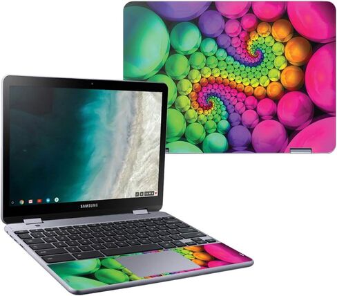 MightySkins Skin Compatible with Samsung Chromebook Plus LTE (2018) - Star Power | Protective, Durable, and Unique Vinyl Decal wrap Cover | Easy to Apply, Remove, and Change Styles | Made in The USA in Saudi Arabia