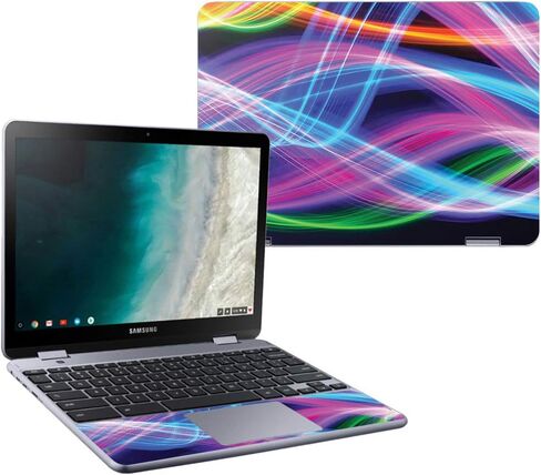 MightySkins Skin Compatible with Samsung Chromebook Plus LTE (2018) - Star Power | Protective, Durable, and Unique Vinyl Decal wrap Cover | Easy to Apply, Remove, and Change Styles | Made in The USA in Saudi Arabia