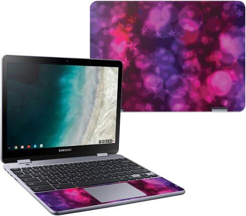 MightySkins Skin Compatible with Samsung Chromebook Plus LTE (2018) - Star Power | Protective, Durable, and Unique Vinyl Decal wrap Cover | Easy to Apply, Remove, and Change Styles | Made in The USA in Saudi Arabia