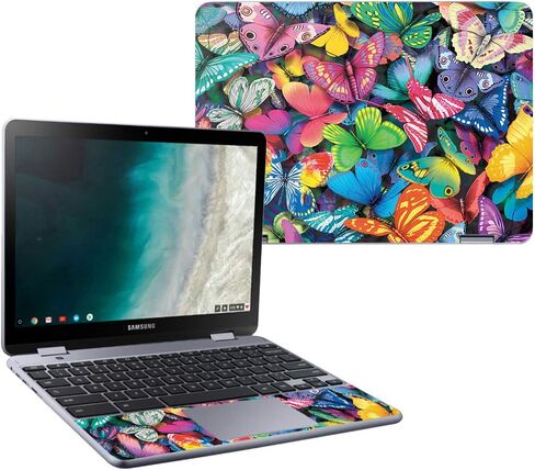 MightySkins Skin Compatible with Samsung Chromebook Plus LTE (2018) - Star Power | Protective, Durable, and Unique Vinyl Decal wrap Cover | Easy to Apply, Remove, and Change Styles | Made in The USA in Saudi Arabia
