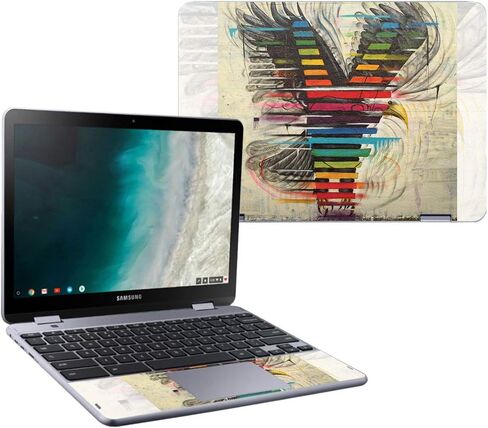 MightySkins Skin Compatible with Samsung Chromebook Plus LTE (2018) - Star Power | Protective, Durable, and Unique Vinyl Decal wrap Cover | Easy to Apply, Remove, and Change Styles | Made in The USA in Saudi Arabia