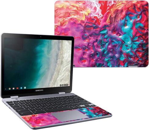 MightySkins Skin Compatible with Samsung Chromebook Plus LTE (2018) - Star Power | Protective, Durable, and Unique Vinyl Decal wrap Cover | Easy to Apply, Remove, and Change Styles | Made in The USA in Saudi Arabia