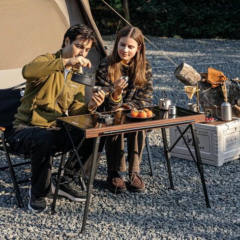 Naturehike Upgraded IGT Camping Table, Height Adjustable IGT Cook System, Folding Portable Camp Table for Outdoor Picnic Car RV Trip Patio Backyard BBQ in Saudi Arabia