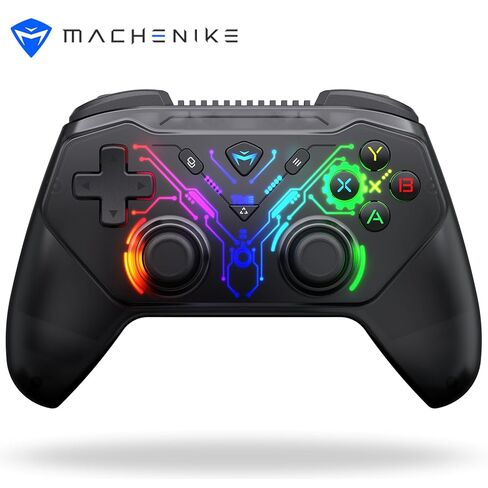 وحدة تحكم الألعاب اللاسلكية Machenike G3S لأجهزة الكمبيوتر التي تعمل بنظام Windows، وSwitch، وAndroid، ووحدة تحكم الكمبيوتر الشخصي مع محركات اهتزاز مزدوجة بإضاءة خلفية LED، وأوضاع اتصال مزدوجة، والتوصيل والتشغيل [لعبة فيديو] in Saudi Arabia
