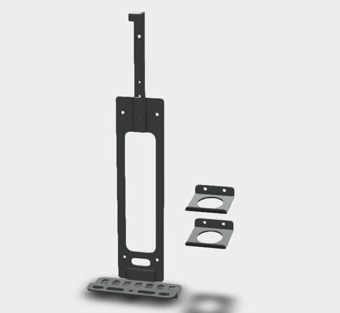 حامل PS5 على الحائط مع حاملي وحدات التحكم، حامل وحدة تحكم معدني قوي لجهاز PlayStation 5، PS5 Slim، قرص PS5 Pro والإصدارات الرقمية، أبيض in Kuwait