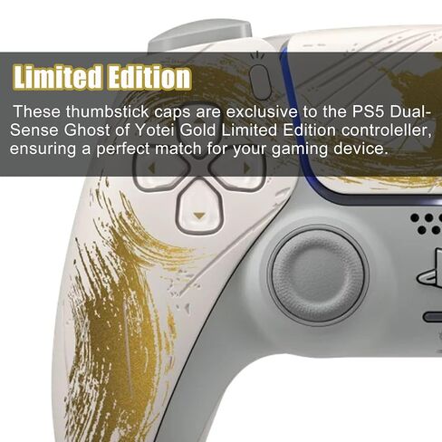 TECUEEN 4 قطع بديلة من عصا التحكم لشبح Yotei، لوحدة تحكم PS5 Dualsense رمادية، عصا تحكم تناظرية رمادية، طقم إصلاح بديل مع مفك براغي in Kuwait
