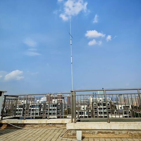 GP4 HF Trap Vertical Antenna 4 Band 7 14 21 29MHz, Shortwave Ground Plane Radiator 1000W PEP, UHF Female Connector, for Amateur Radio DXing and Open Air Urban Setup in Saudi Arabia