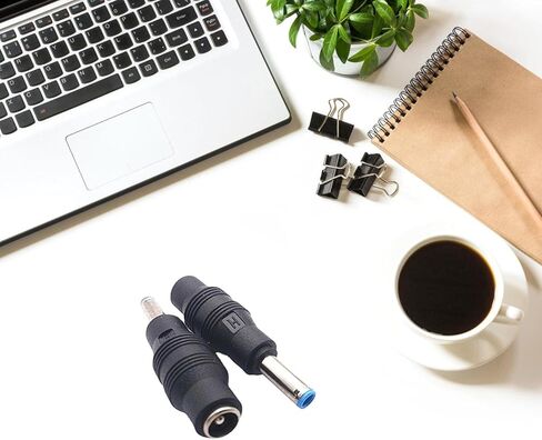 Black Charging Adapter Power Supply Adapter DC5521 to DC4530 Conversion Head Female to Male Connector Converter in Saudi Arabia