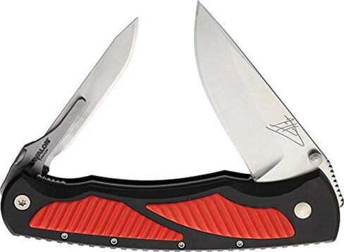 سكين سلسلة Havalon Titan Jim Shockey Signature - سكين صيد ذو نصل مزدوج قابل للطي وثابت وقابل للاستبدال مع تركيب فولاذ Piranta المقوى بالتبريد AUS-8 - معالجة الألعاب البرية لخلع الملابس الميدانية in Kuwait
