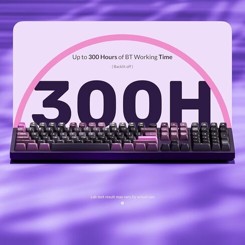 Keychron Q6 Pro Full-Size Wireless Bluetooth Mechanical Keyboard, Full Aluminum, Hot-Swappable Keychron Super Banana Switch, Launcher Programmable, NKRO Knob, KSA PBT Keycaps, Mac/Win/Linux - Purple in Saudi Arabia