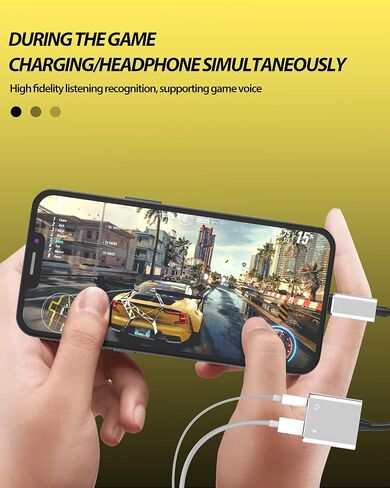 for Iphone Aux Adapter for 14 13 Pro Max Lightning to 3.5mm Headphone Jack for Apple(2in1)Audio Charger Splitter Connection Charging Connector Accessories Headset Stereo Earbuds Lighting Plug for iPad in Saudi Arabia