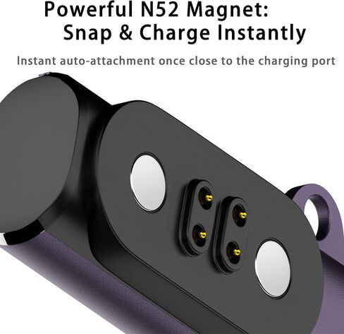 محول شحن مغناطيسي 4 سنون ومحول USB C لـ Mojawa Run Plus، Purra Run، HaptiFit Terra، سماعات توصيل Aerra Bone، محول شحن USB لسماعات الرأس بلوتوث مفتوحة الأذن (عبوة واحدة) in Saudi Arabia