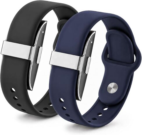 BlackPro 2 Pack Silicone Band Compatible with Hume Health Band, Soft Waterproof Adjustable Sport Replacement Strap for Hume Band Health Tracker Men Women in Saudi Arabia