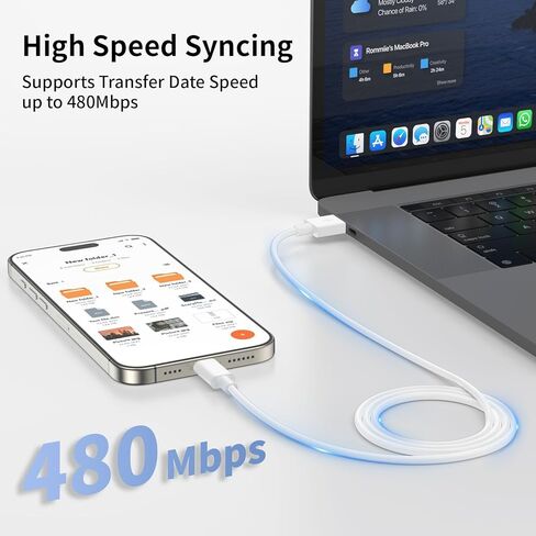 Car Charger for iPhone 16 15 Carplay Cable,[Apple MFi Certified] 2 Pack 3.3Ft USB A to USB C Fast Car Charger Data Cord for iPhone 16/16 Plus/16 Pro/16 Pro Max/15/15Pro/15 Pro Max Car Charging Cable in Saudi Arabia
