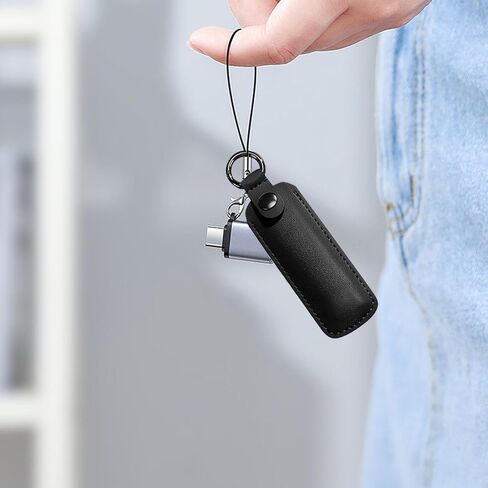 قطعتان من حقيبة تخزين محرك فلاش - حقيبة حمل بغطاء واقٍ صغير محمول، صندوق حماية محرك USB مع حلقة مفاتيح للاستخدامات المتعددة لأصحاب السيارات in Saudi Arabia