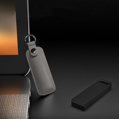 2Pcs Flash Drive Storage Bag - Small Portable Protective Cover Carrying Case, USB Drive Protection Box with Key Ring for Car Owners' Multiple Uses in Saudi Arabia