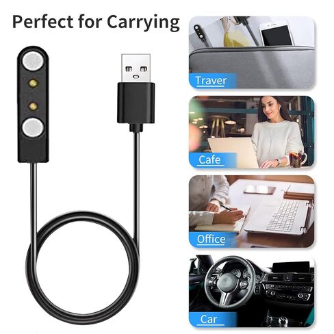كابل شحن الساعات الذكية 2 دبوس كابل شحن USB مغناطيسي للساعات الذكية in Kuwait