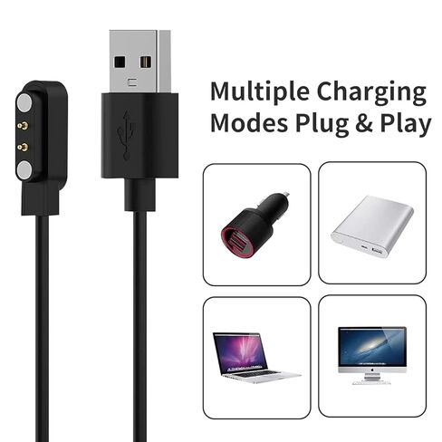كابل شحن الساعات الذكية 2 دبوس كابل شحن USB مغناطيسي للساعات الذكية in Kuwait