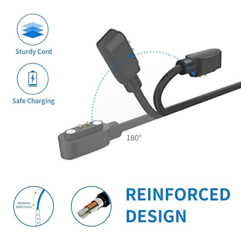 كابل شحن الساعات الذكية 2 دبوس كابل شحن USB مغناطيسي للساعات الذكية in Kuwait