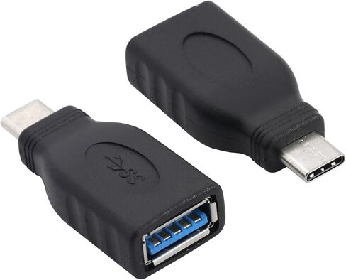 2PCS Type-C Male to USB 2.0 Female OTG Adapter,Data Transfer & Charging USB C Converter for Smartphones, Tablets, Laptops,Mice, Keyboards in Saudi Arabia