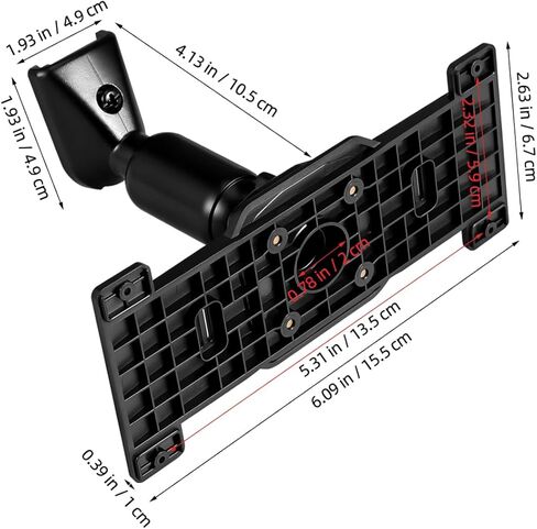 IMIKEYA Universal Dash Cam Mirror Mount Kit الثقيلة الألومنيوم مرآة الرؤية الخلفية قوس ولوحة اللوحة الخلفية متوافقة مع كاميرات الرؤية الخلفية 5.5-12 بوصة حامل مشبك آمن للسيارات in Saudi Arabia