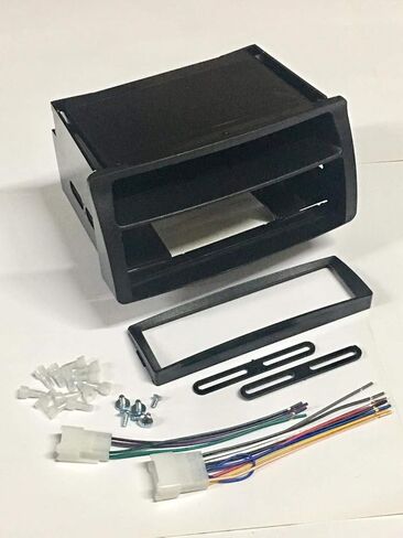 Car Stereo Dash Kit and Wire Harness for Installing a Single Din Radio for 2003-2008 Toyota Corolla in Saudi Arabia