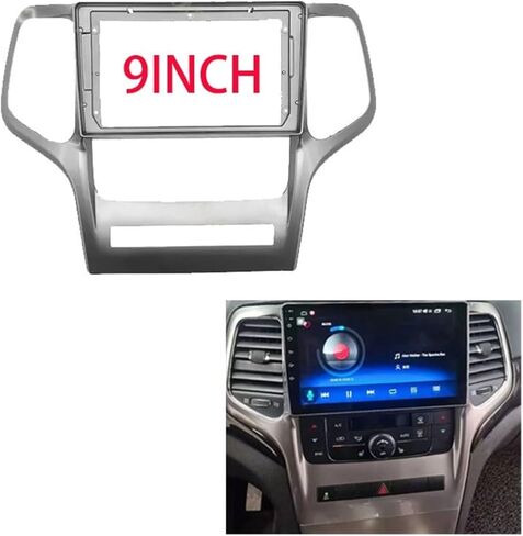 Car Frame Fascia Adapter Android Radio Dash Fitting Panel Kit Compatible with Grand Cherokee 2008-2012 Install Mount Kit in Saudi Arabia