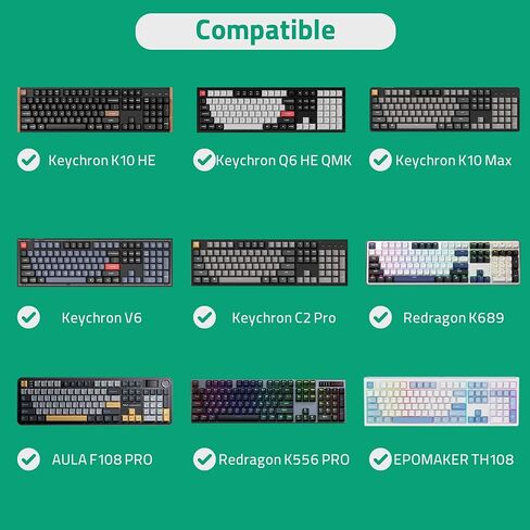 حافظة صلبة للوحة المفاتيح بالحجم الكامل من Geekria، متوافقة مع Keychron K10 HE /K10 Max/Q6 HE/V6، Redragon K668/K689/K556 PRO، Aula F108 PRO، حقيبة حمل للسفر للوحة مفاتيح الكمبيوتر ذات 104 مفاتيح in Saudi Arabia