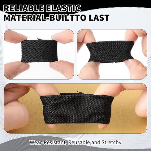 10PCS Elastic Belt Keepers Nylon Belt Loop Backpack Strap Keeper Belts Loop Keeper for Securing Belts Backpacks Slings for 1.5" Wide Belts or Straps(5 Colors) in Saudi Arabia