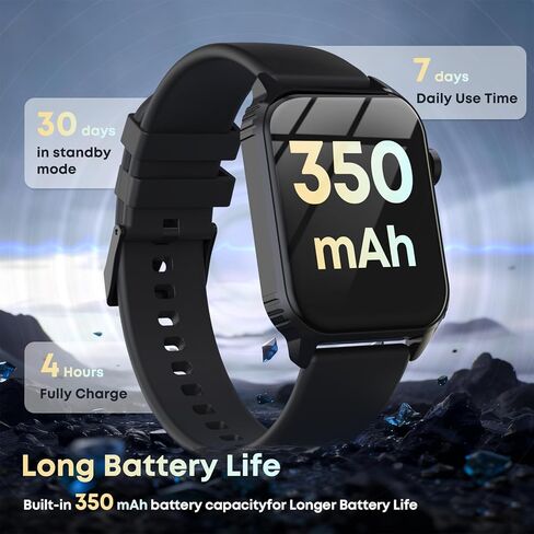 Smart Watch for Men, 120+ Sports Modes Smartwatch with 1.83" HD Touchsreen, IP67 Waterproof, Bluetooth Call & Fitness Watch for iPhone/Android (Light Black) in Saudi Arabia